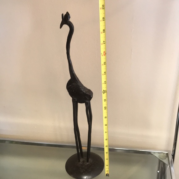 MCM Brutalist‎ Abstract Iron Giraffe 19-1/4" Tall Sculpture - Picture 5 of 7